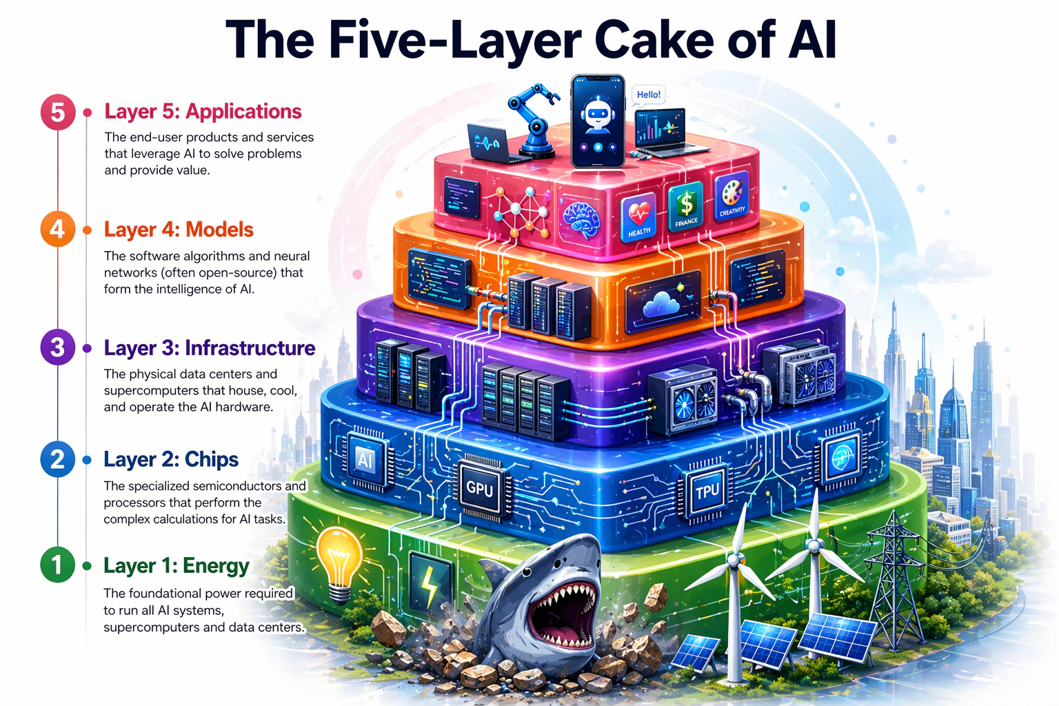 AI Ka Five-Layer Cake